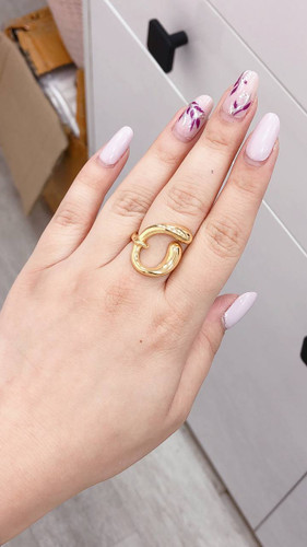 انگشتر استیل رنگ ثابت ضد حساسیت