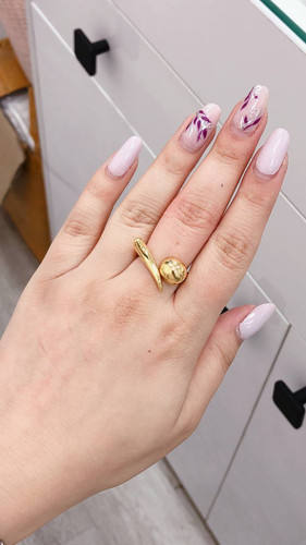 انگشتر رنگ ثابت استیل ضد حساسیت